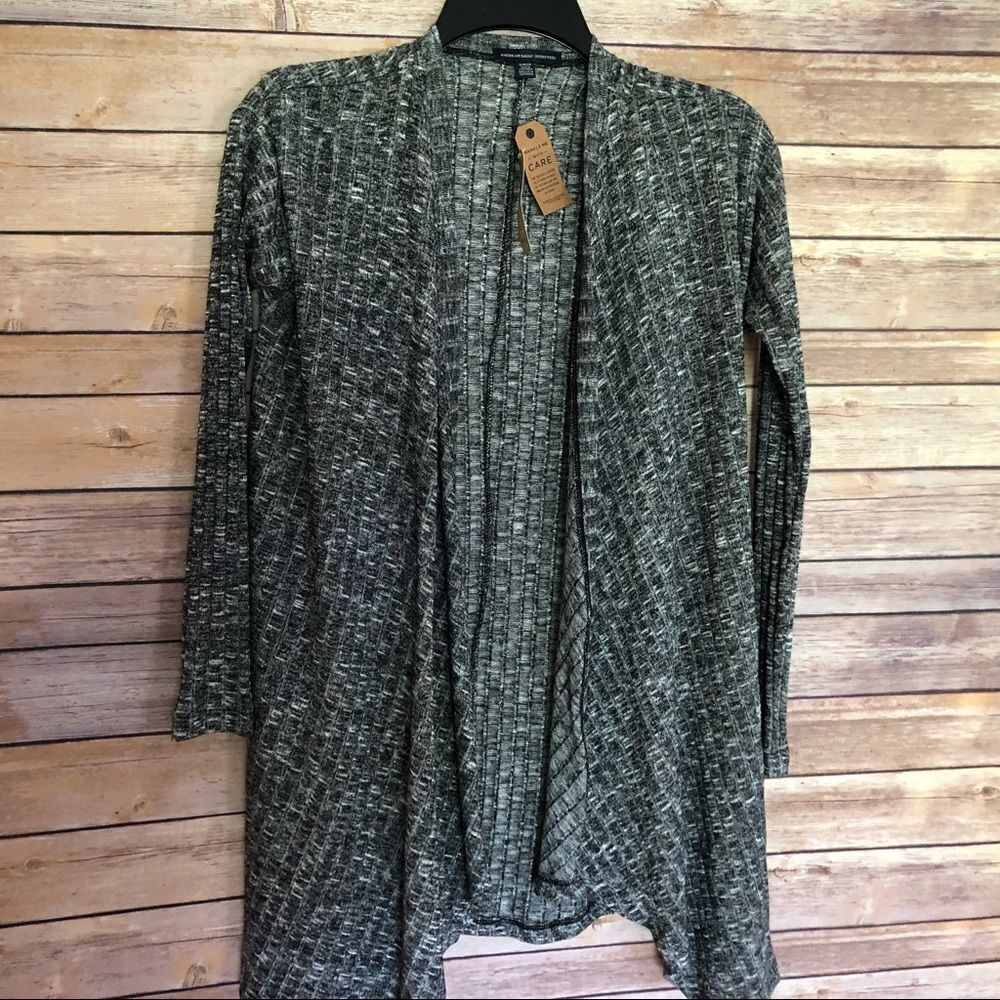 American Eagle Cardigan size Small open front charcoal Heather gray women’s